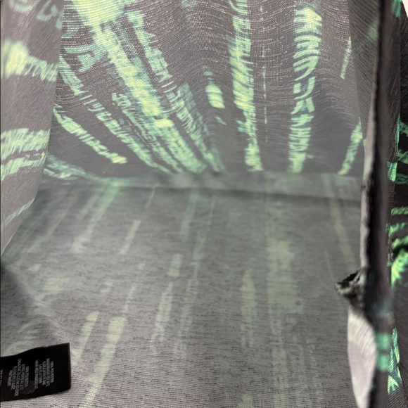 JADED LONDON “Matrix” Green Code Print Long Sleeve Mock Neck Top – Size S - Picture 5 of 10